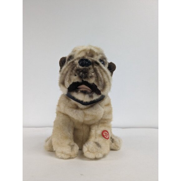L T Toys Other - Vintage L T Toys Bulldog Shar Pei Brown Dog Stuffed Animal 10"